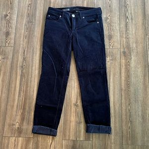 Navy Blue cords size 2, cut off bottom to be ankle length